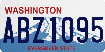 WA license plate ABZ1095