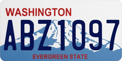WA license plate ABZ1097