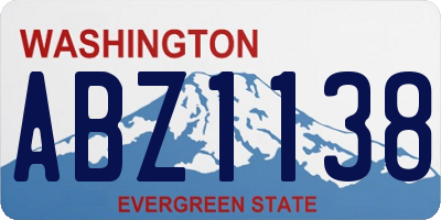 WA license plate ABZ1138