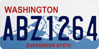 WA license plate ABZ1264