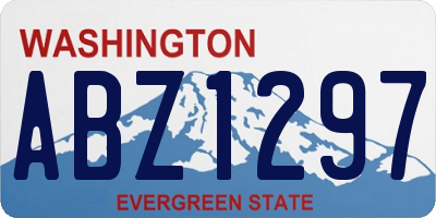 WA license plate ABZ1297