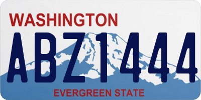 WA license plate ABZ1444