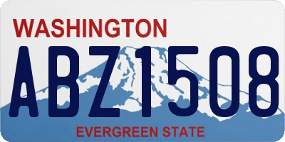 WA license plate ABZ1508