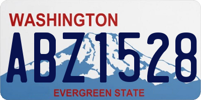 WA license plate ABZ1528