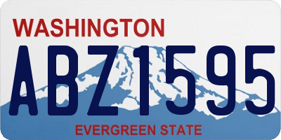 WA license plate ABZ1595