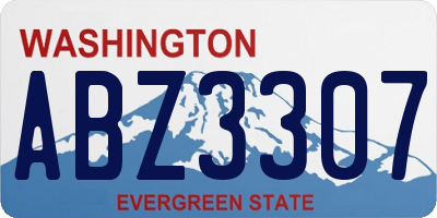 WA license plate ABZ3307