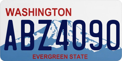 WA license plate ABZ4090