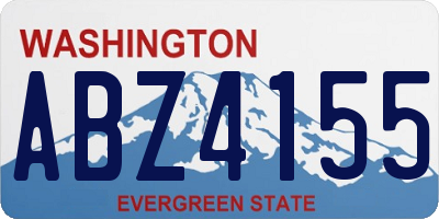 WA license plate ABZ4155