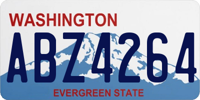 WA license plate ABZ4264