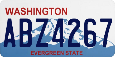 WA license plate ABZ4267