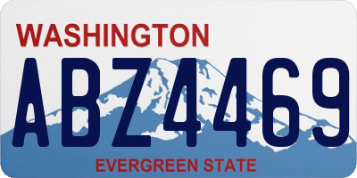 WA license plate ABZ4469