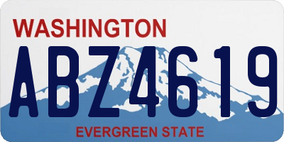 WA license plate ABZ4619