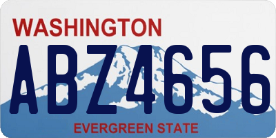 WA license plate ABZ4656