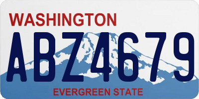 WA license plate ABZ4679
