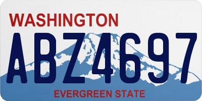 WA license plate ABZ4697