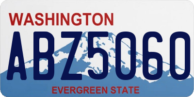 WA license plate ABZ5060