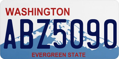 WA license plate ABZ5090