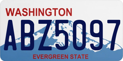 WA license plate ABZ5097