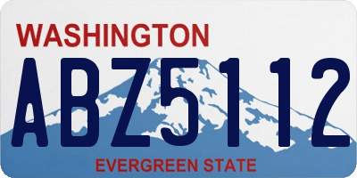 WA license plate ABZ5112