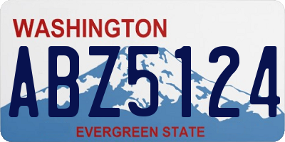 WA license plate ABZ5124