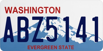 WA license plate ABZ5141