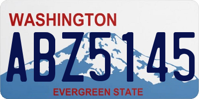 WA license plate ABZ5145