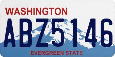 WA license plate ABZ5146