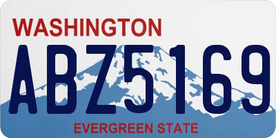 WA license plate ABZ5169