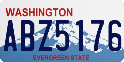 WA license plate ABZ5176