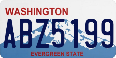 WA license plate ABZ5199