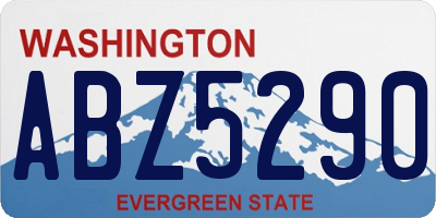 WA license plate ABZ5290