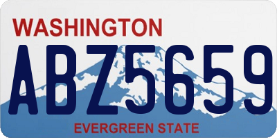 WA license plate ABZ5659