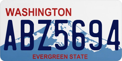 WA license plate ABZ5694