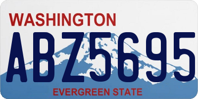 WA license plate ABZ5695
