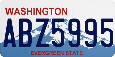 WA license plate ABZ5995