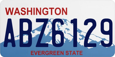 WA license plate ABZ6129