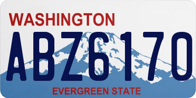 WA license plate ABZ6170