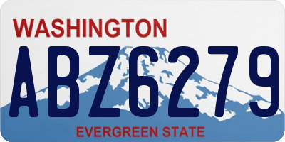 WA license plate ABZ6279