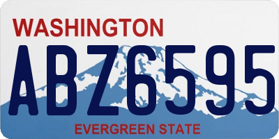 WA license plate ABZ6595