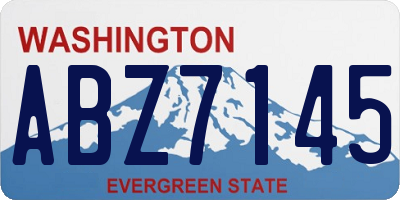 WA license plate ABZ7145