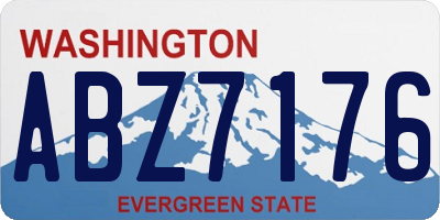 WA license plate ABZ7176