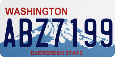 WA license plate ABZ7199