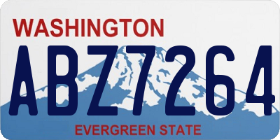 WA license plate ABZ7264