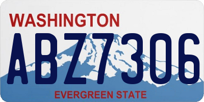 WA license plate ABZ7306