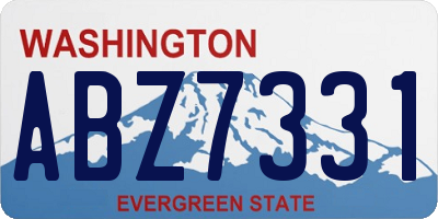 WA license plate ABZ7331