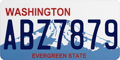 WA license plate ABZ7879