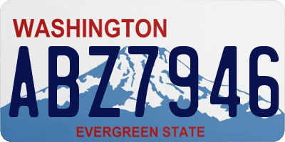 WA license plate ABZ7946
