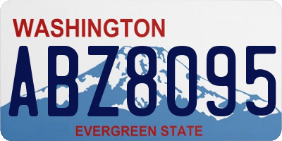 WA license plate ABZ8095