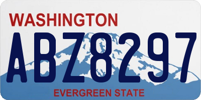 WA license plate ABZ8297