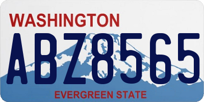 WA license plate ABZ8565